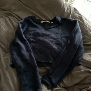 tommy hilfiger crop sweatshirt